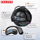 ERAZER X8 AI Translator Earbuds Gaming Bluetooth 5.4 Wireless Headphones Low latency HD Call Earphones with Mic Waterproof