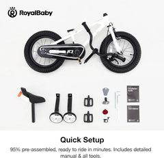 RoyalBaby 14" Kids Bicycle - Pedal Bike with Training Wheels